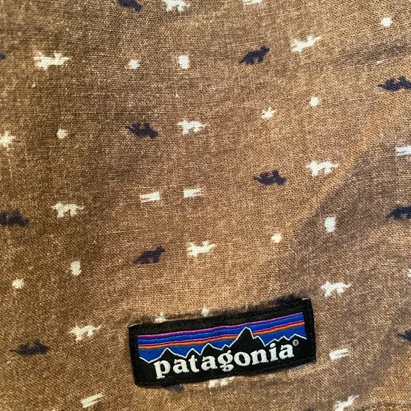 Patagonia Brown Swim Trunks with Elastic Waistband - Picture 2 of 4